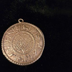 Sterling Silver Mexican medallion Zodiac